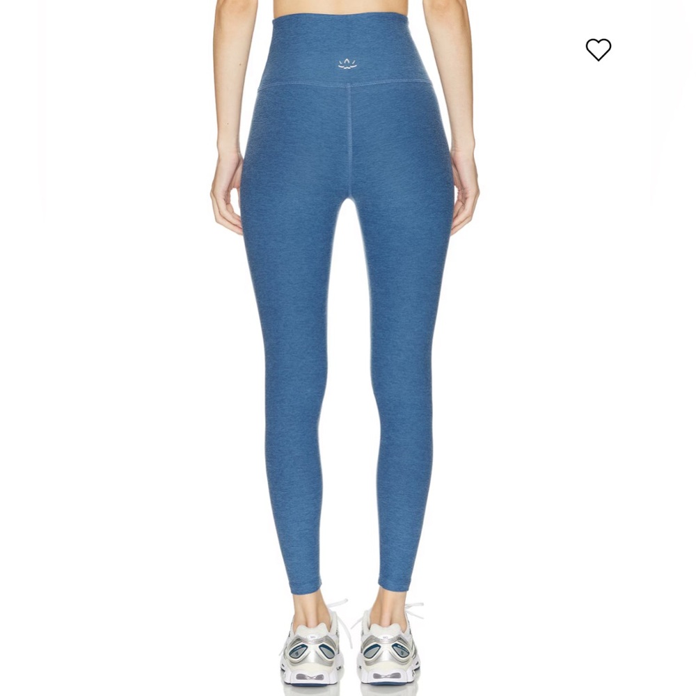 NWT Beyond Yoga Set Washed Denim Set: Slim Racerback Tank + Midi Leggings - Picture 8 of 11